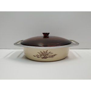 Vintage Club Aluminum Casserole Dish Wheat‎ Corn Pattern